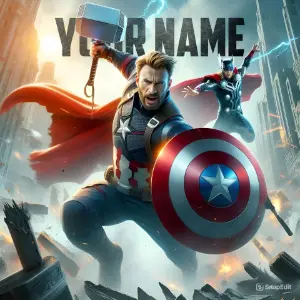 Captain America poster1 HD Image Font Generator