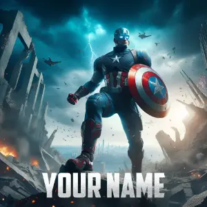 Captain America poster3 HD Image Font Generator