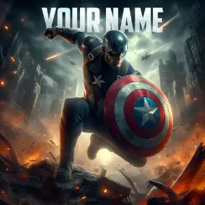 Captain America poster5 HD Image Font Generator