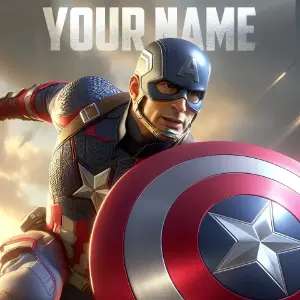 Captain America poster7 HD Image Font Generator