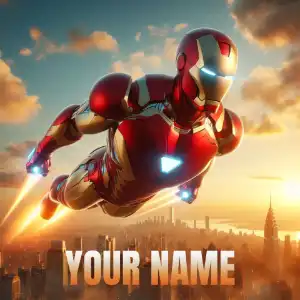 Iron Man poster1 HD Image Font Generator