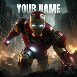 Iron Man poster2 HD Image Font Generator