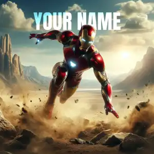 Iron Man poster3 HD Image Font Generator