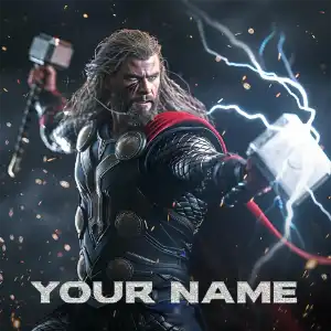 Thor poster2 HD Image Font Generator